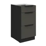 Spodní skříňka Aria 40 D 3S BB - Premium Box Barva korpusu: Černá, Barva dvířek: GR - Graphite AFM