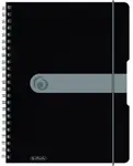 Spirálový blok A4 čtverečkovaný - černý