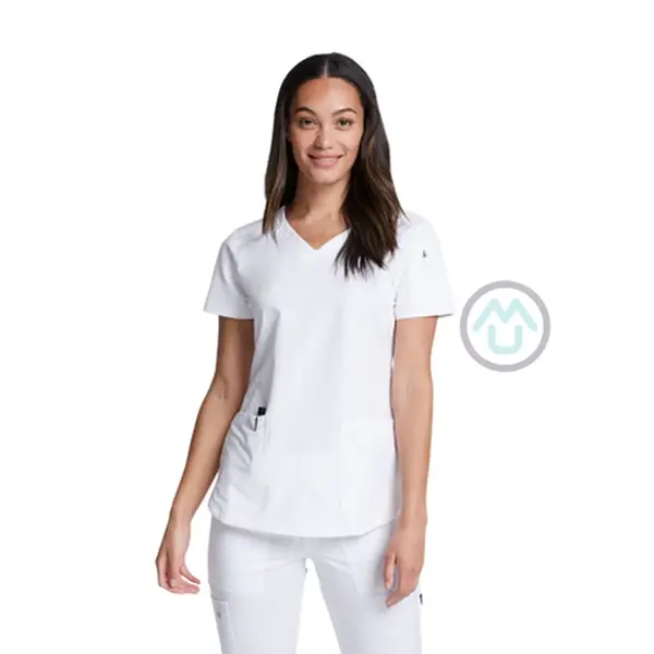 Dámska blúza Dickies s elastickými pásmi na bokoch - biela XXS