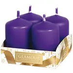 Svíčky adventní mat. fialová