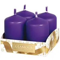 Svíčky adventní mat. fialová