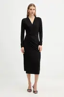 Šaty Liu Jo černá barva, midi, MF5504 J3835