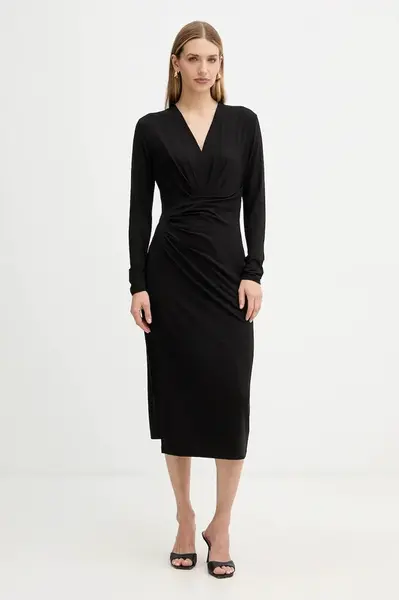 Šaty Liu Jo černá barva, midi, MF5504 J3835