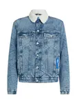 KARL LAGERFELD JEANS Prechodná bunda  modrá / modrá denim / biela