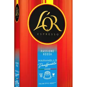 L'OR Espresso Passione Rossa Maranello Decaffeinato kávové kapsle 10 ks