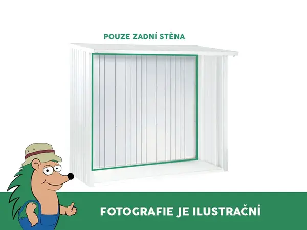 Zadní stěna k dřevníku WoodStock 230, šedý křemen metalíza BH38022