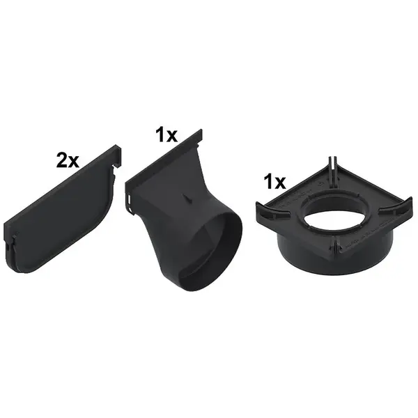 Sada příslušenství k PVC  odvodňovacím žlabům rady Easy 2