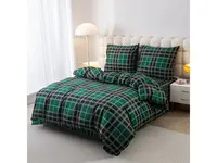 Flanelové obliečky KOSTKA zelené Rozmer obliečky: 70 x 90 cm | 140 x 200 cm