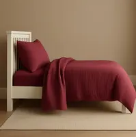 Mušelínové obliečky MOELLIN vínové Rozmer obliečky: 70 x 90 cm | 140 x 200 cm