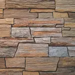 Vaspo Břidlice Hradní obklad hnedá 14,5x37 cm reliéfna V52300