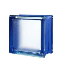 Glassblocks MiniGlass luxfera modrá 15x15x8 cm sklo MGSBLU