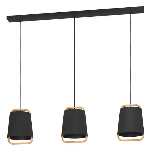 Závesné osvetlenie Eglo CAMALOZA čierna 390186