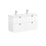 Vitra Root kúpeľňová skrinka s umývadlom 120x67x46 cm biela mat ROOTG120WINTS