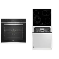 Set spotrebičov Beko BBIM13300X + HIC64404T + BDIN36530