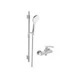 Sprchová batéria SAT Project so sprchovacím setom 150 mm chróm SATBSPRO268SET