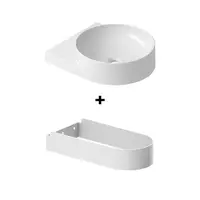 Ravak Yard konzola s umývadlom 40,5x50 cm biela X000001679