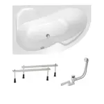 Asymetrická vaňa Laguna Fortuna Plus 160x100 cm akrylát ľavá SIKOFO1600LAN