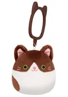 SQUISHMALLOWS Klíčenka Tmavě hnědá kočka - Glaudini
