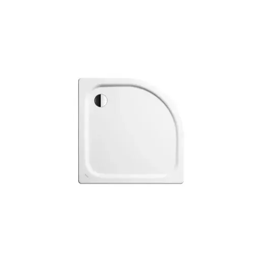 Kaldewei Zirkon sprchová vanička štvrťkruhová 100x80 cm smaltovaná oceľ alpská biela 457000013001 KW6051PE