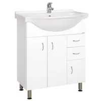 Keramia Pro kúpeľňová skrinka s umývadlom 70,5x50,5 cm biela PRO70DV