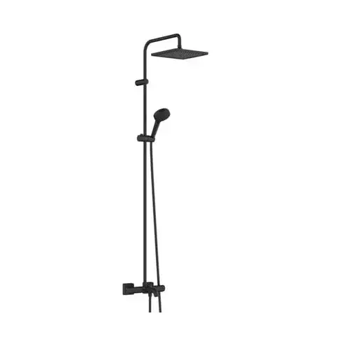 Hansgrohe Vernis Shape sprchový systém na stenu s vaňovým termostatom matná čierna 26900670