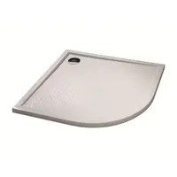 Huppe Purano sprchová vanička štvrťkruhová hüppe 100x80 cm liaty mramor 202148.055