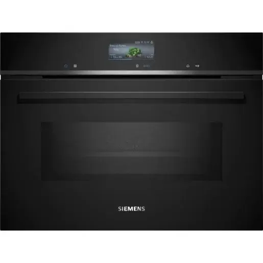 Vstavaná kompaktná rúra Siemens s mikrovlnami 60 x 45 cm čierna CM736GAB1