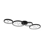 LED stropné osvetlenie Trio Groovy čierna TR 642110432