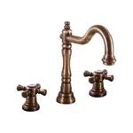 RAV SLEZÁK Morava umývadlová batéria s clic-clacom stará mosadz MK332.5SM