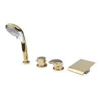 Vaňová batéria RAV Slezák so sprchovacím setom v zlatom prevedení D473.5PZ