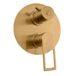 RAV SLEZÁK Nil sprchová a vaňová batéria vrátane podomietkového telesa kartáčovaná zlatá NL287.3ZK