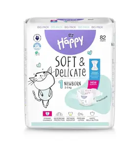 Bella Baby Happy Soft&Delicate 1 Newborn 2–5 kg dětské pleny 82 ks