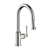 Hansgrohe Axor Montreux drezová batéria s vyťahovacou sprškou vzhľad nerezu 16581800