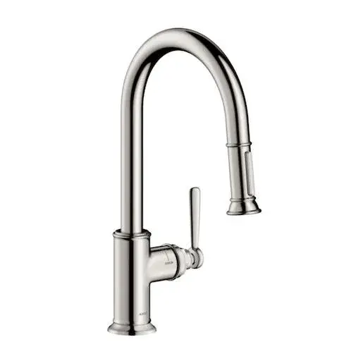 Hansgrohe Axor Montreux drezová batéria s vyťahovacou sprškou vzhľad nerezu 16581800