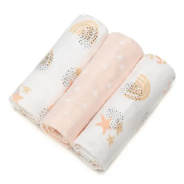 Bambusové plienky T-TOMI BIO Rainbow