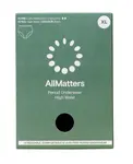 AllMatters Menstruační kalhotky s vysokým pasem vel. XL 1 ks černé