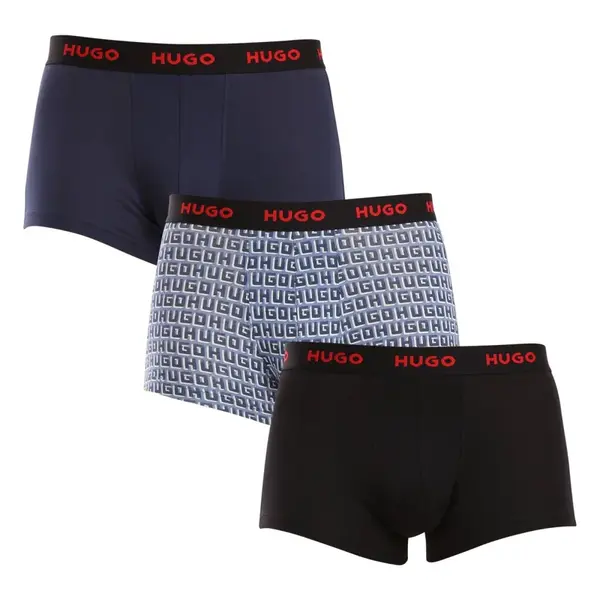 HUGO 3PACK pánské boxerky vícebarevné (50517894 975) L