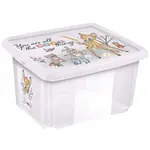 Úložný box s víkem 36l "Bambi", Transparentní