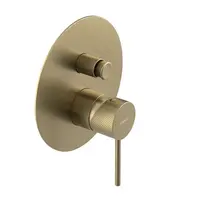 Sapho Ultrasan - Baterie pod omítku, pro 2 spotřebiče, s tělesem, matná zlatá UT042VG