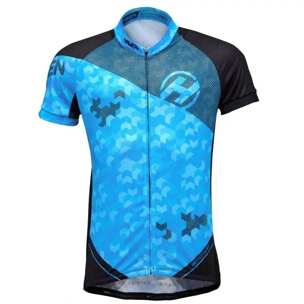 HAVEN SINGLETRAIL NEO MEN Pánský cyklistický dres, modrá, velikost