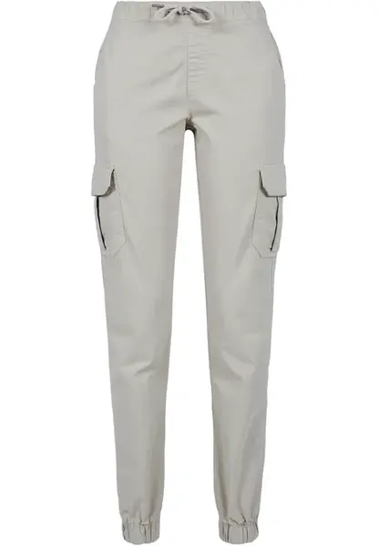 Women's Cargo Jogging Pants High Waisted Concrete