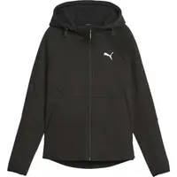 Puma EVOSTRIPE WINTERIZED FULL ZIP HOODIE Dámska mikina, čierna, veľkosť