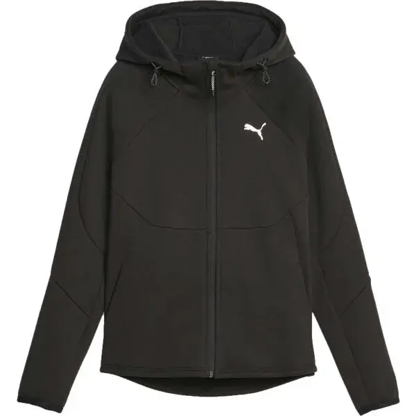 Puma EVOSTRIPE WINTERIZED FULL ZIP HOODIE Dámska mikina, čierna, veľkosť
