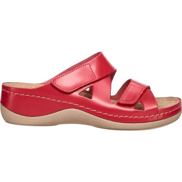 LEONS MAJA Dámske šľapky, červená, veľkosť