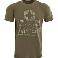ALPINE PRO MERES Pánske tričko, tmavo zelená, veľkosť