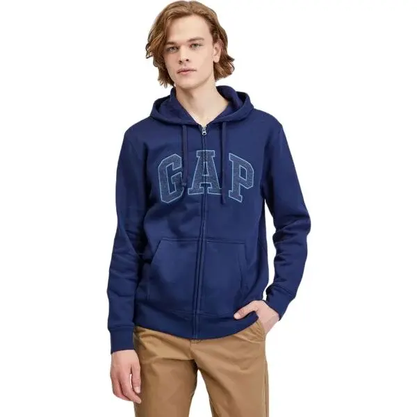GAP V-HERITAGE Pánska mikina, tmavo modrá, veľkosť