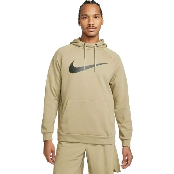 Nike DRY HOODIE PO SWOOSH M Pánska tepláková mikina, béžová, veľkosť XXL