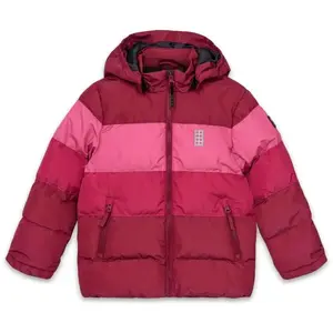 LEGO&reg; kidswear LWJIPE 705 Dievčenská lyžiarska bunda, červená, veľkosť