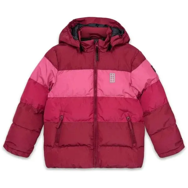 LEGO&reg; kidswear LWJIPE 705 Dievčenská lyžiarska bunda, červená, veľkosť