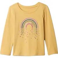 GAP BABY Dievčenské tričko, žltá, veľkosť